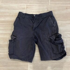 Men's Navy Blue Cargo Shorts